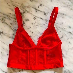 Victoria Secret Red Bustier XS